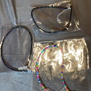 3 choker necklaces